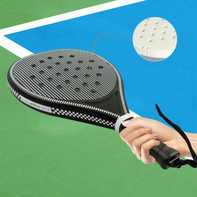 NEW Padel Tennis Rackets Lightweight Beach Tennis ABS with Non-Slip Grip and Highly Elastic String Outdoor Family Sports Racket