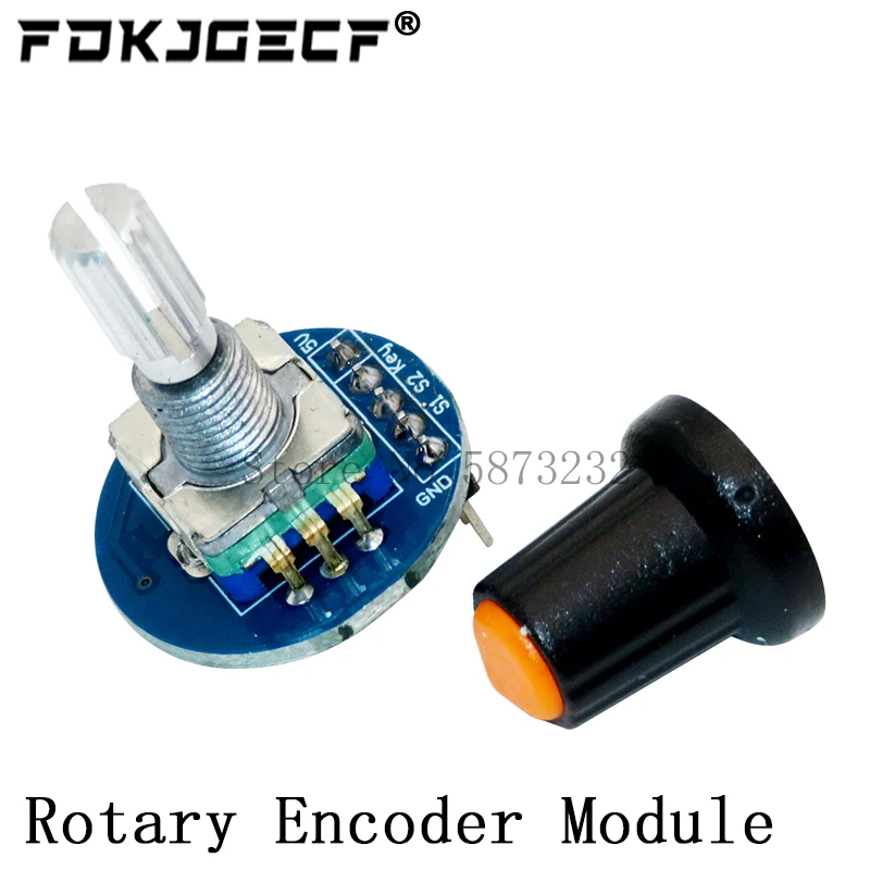 360 Degrees Rotary Encoder Module Rotary Potentiometer Analog Knob Module for Arduino KY-040 RV09 Rotary Encoder EC11 Knob Cap