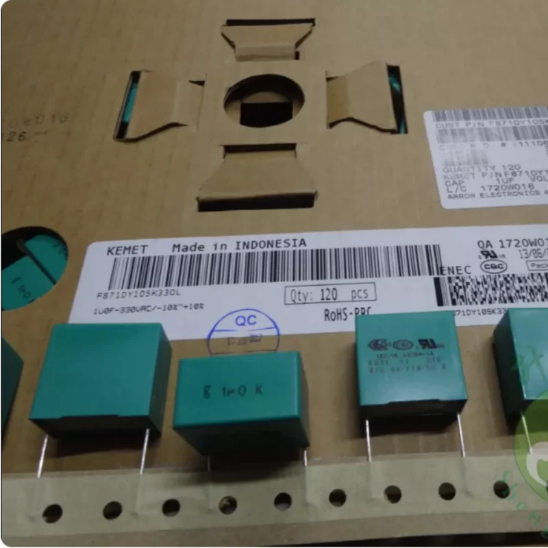 10pcs-100pcs KEMET F871DY105K330L 1.0uf/330vAC 1u0 1uf 105 brand new film capacitor 22M