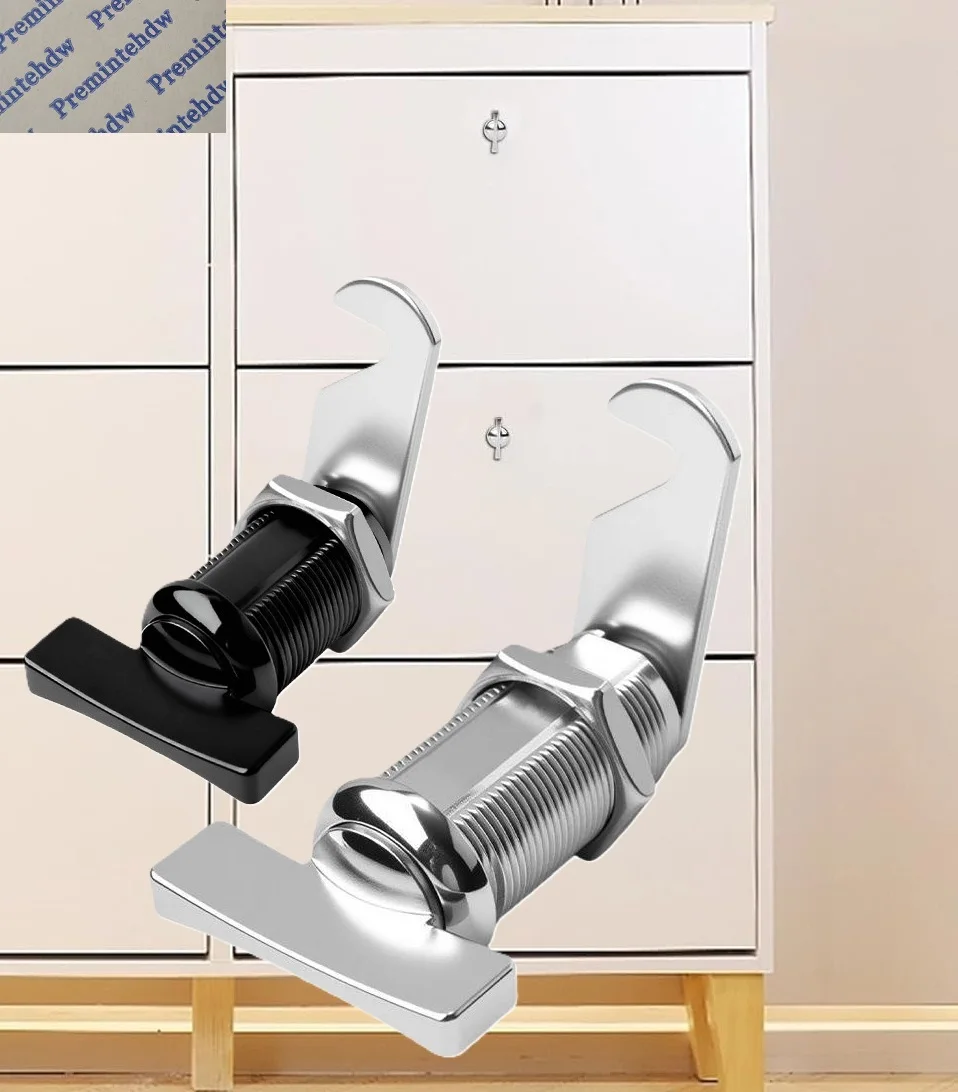 

4 шт. цинковых замков-защелок с поворотным механизмом без ключа для шкафов, ящиков для инструментов и выдвижных ящиков