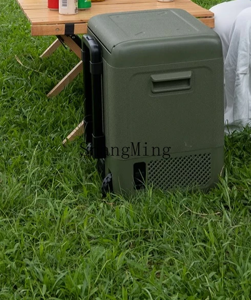 ZYY frigorifero per auto, casa, doppio scopo, conservazione degli alimenti all'aperto, piccolo congelatore ricaricabile