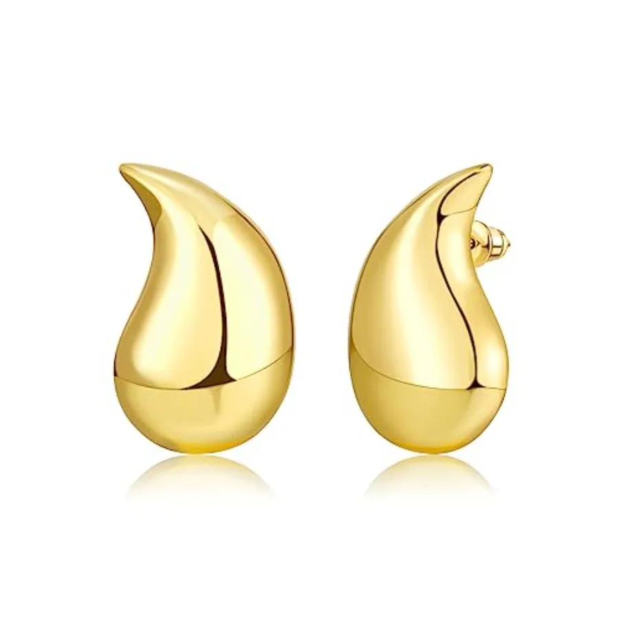 

SHOWNII Hoop Errings for Women Rel Plted 925 Sterling Hypollergenic Fshion Jewelry for Women
