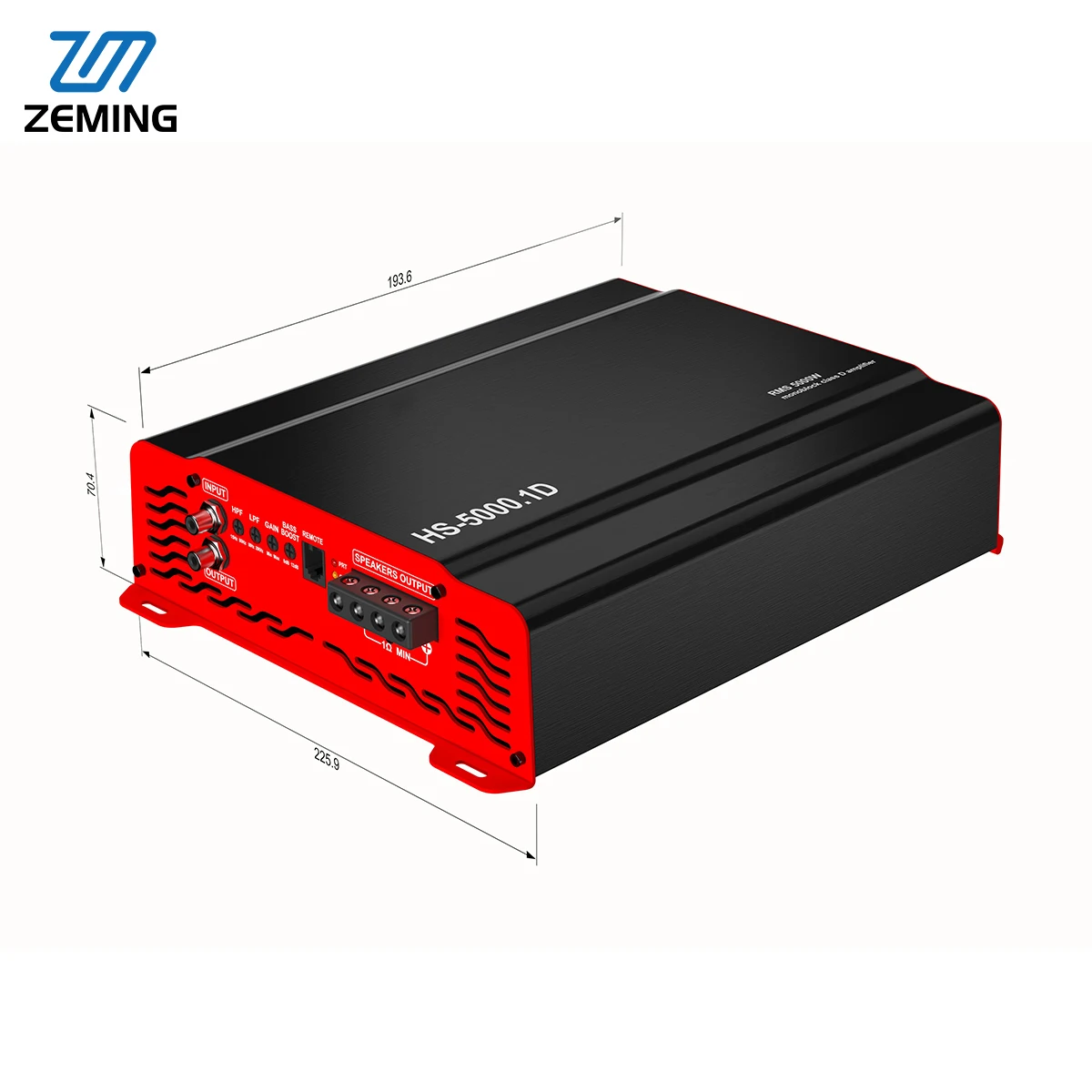

Audio 5000W Monoblock Class D Competition Grade Subwoofer Amplifier Car Amplifier 1 Channel