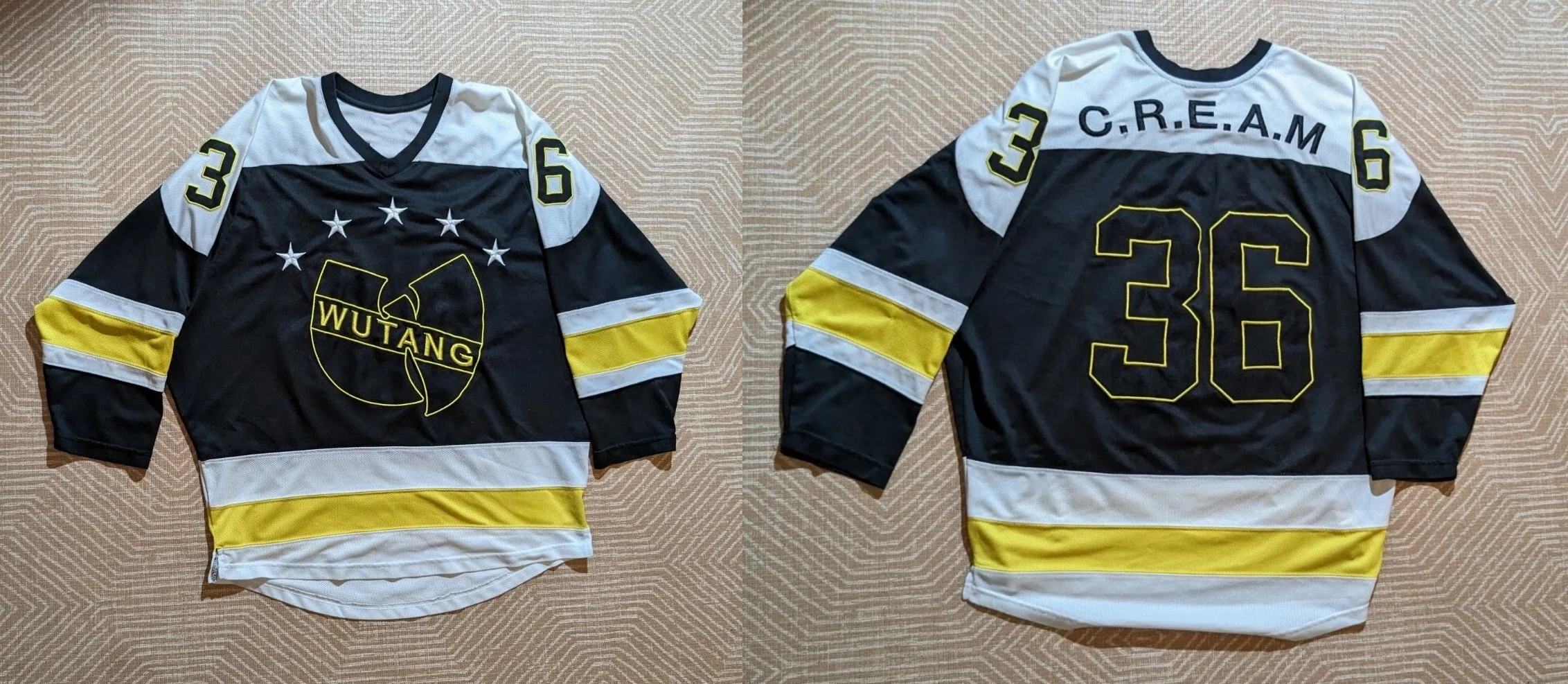 2026 Wu-Tang Clan Hip-Hop-Band Hockey-Trikot für Herren und Damen, Sportliches Langarm-T-Shirt, Atmungsaktives Schnelltrocknendes Oberteil – Detail 2