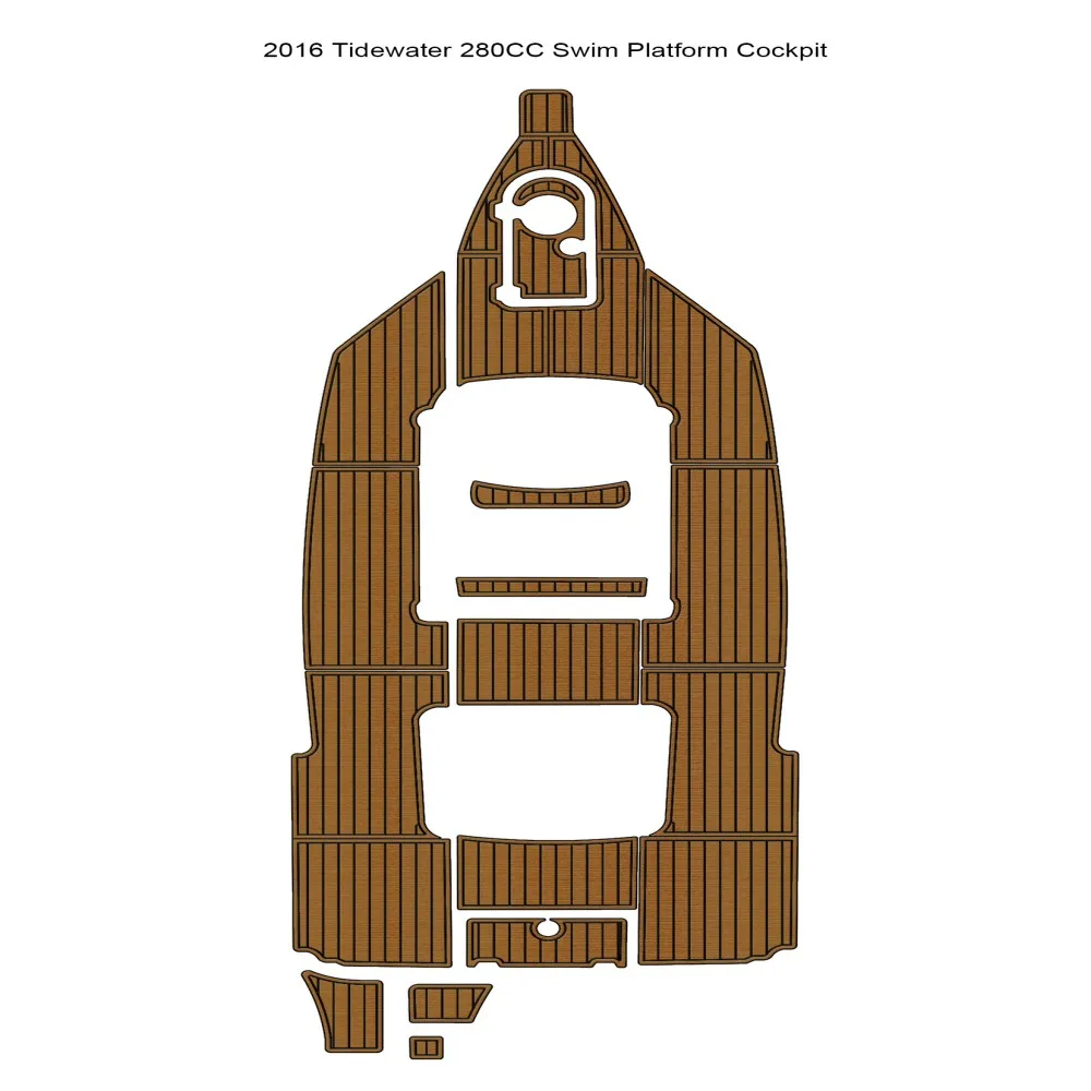

2016 Tidewater 280CC Платформа для плавания Кокпита Лодка EVA Тиковая палуба Напольный коврик Seadek MarineMat Gatorstep Стиль Самоклеящийся