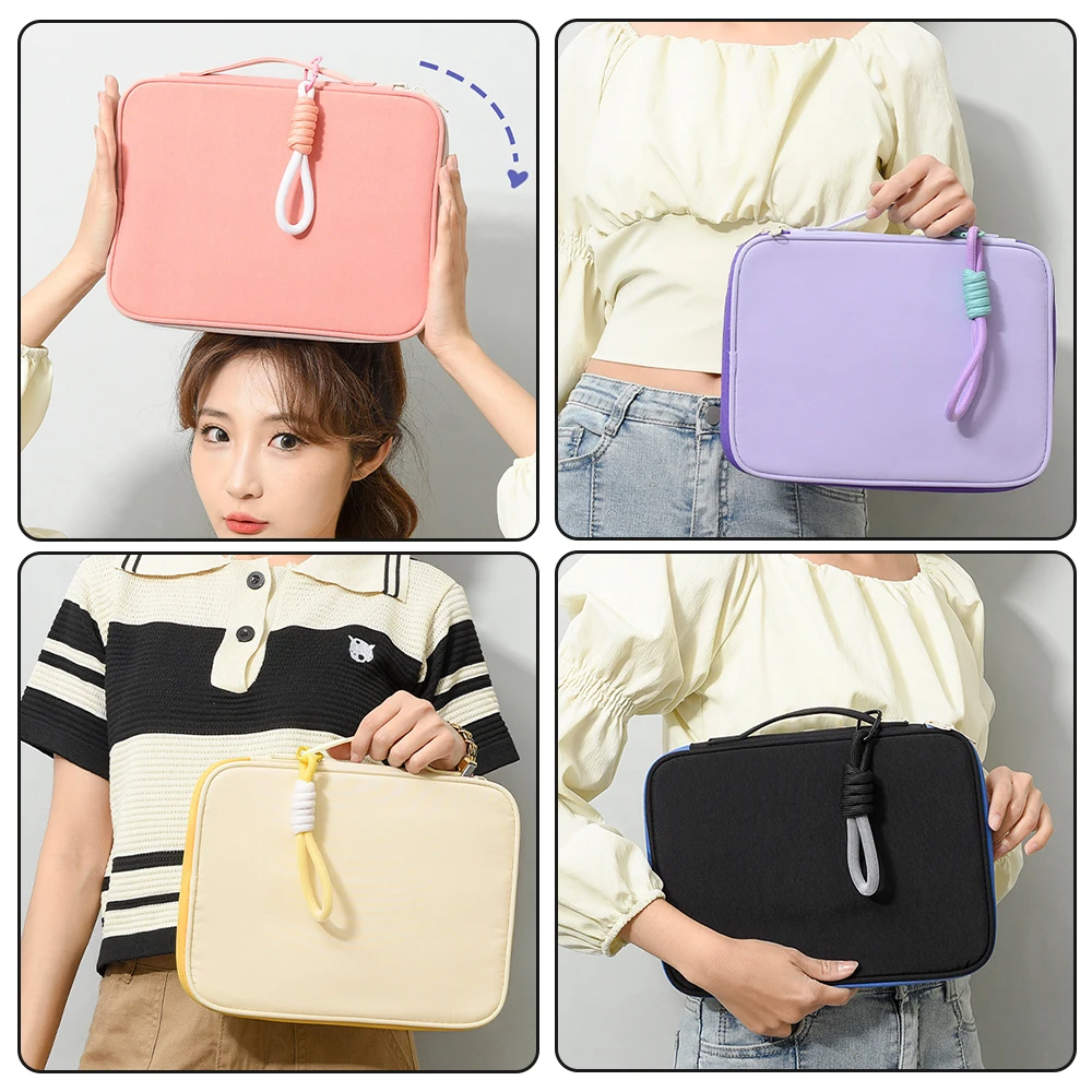 EMTRA Handbag Case for iPad Samsung Xiaomi Lenovo 11-13in Sleeve Bag Cover Fashion Shockproof Protective Pouch Multi Pockets