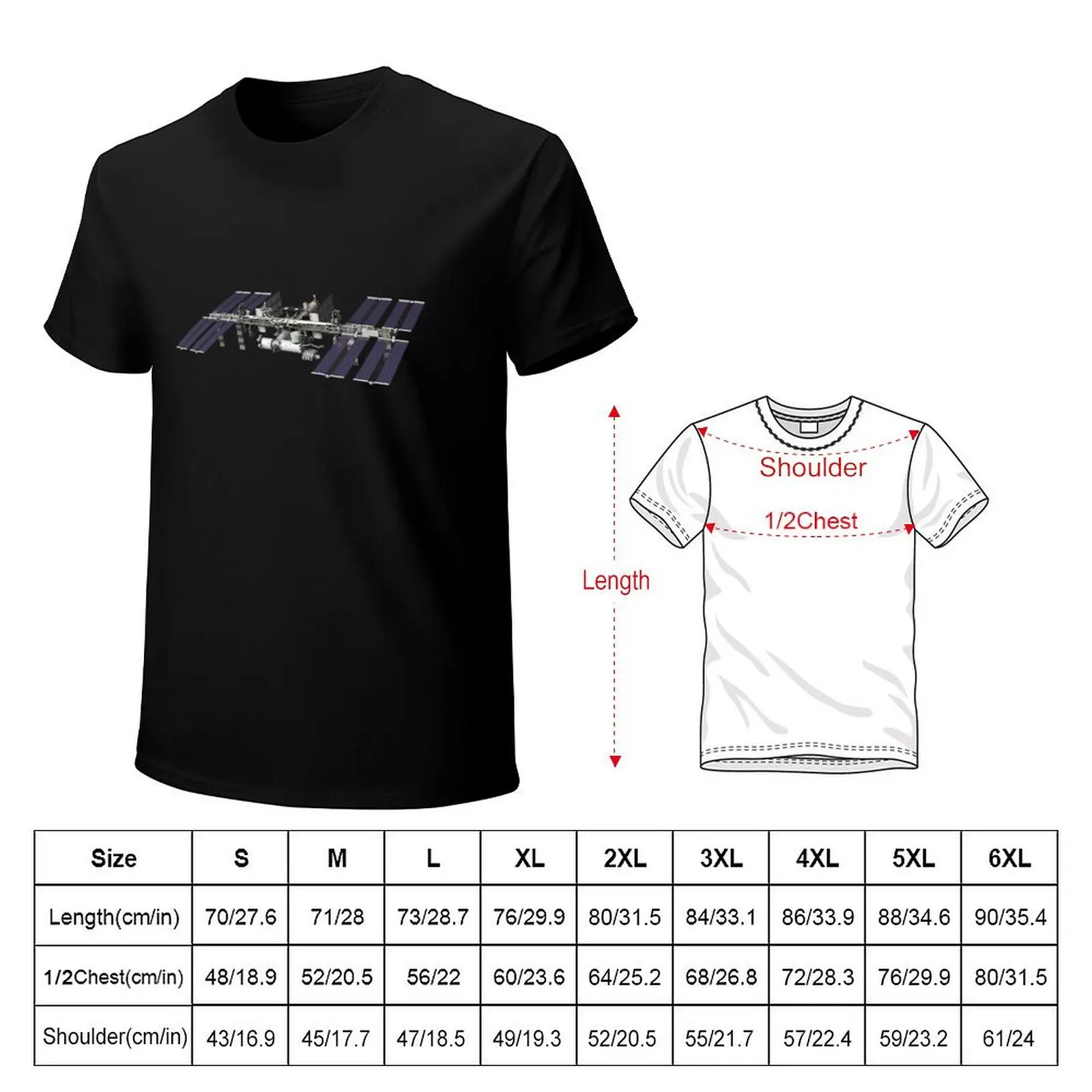 International Space Station T-Shirt cute tops designer shirts plain sublime mens cotton t shirts