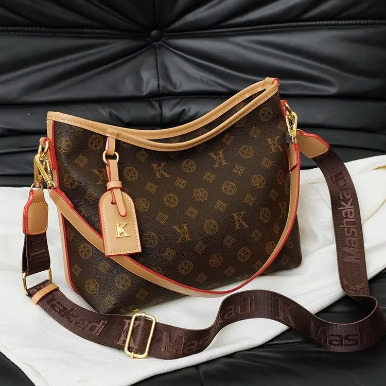 

Новая сумка-тоут с цветочным принтом 2026 года, винтажная регулируемая сумка через плечо, дизайнерская сумка в стиле бохо для работы и поездок