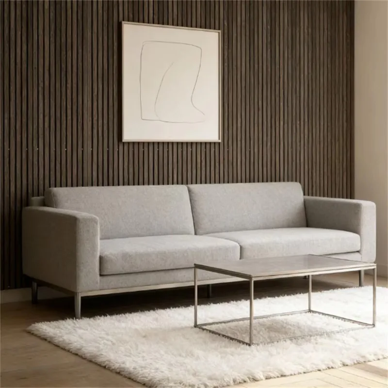 Walnut interior sound-absorbing wall decorative panels are suitable for living rooms