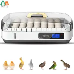 Egg Incubator,35 Incubators for Hatching Eggs, Poultry Hatcher Machine with Automatic Egg Turning,Temperature & Humidity Control