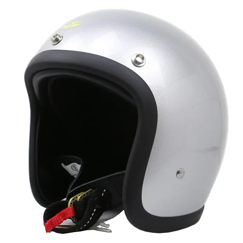 Classic Open Face 3/4 Motorcycle Motorcross Helmet Jet Scooter TT&COCASCOS Vintage Retro Motorcycle 500TX Safety Helmet