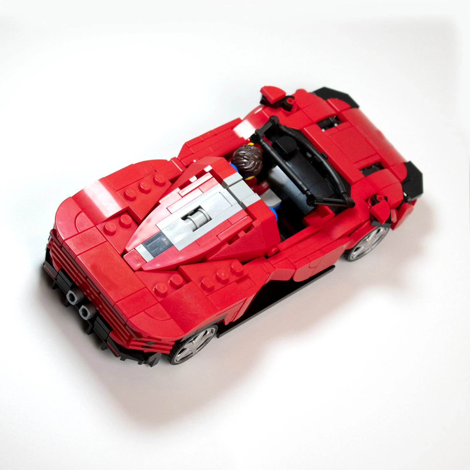 PolaDeer 459-teiliger MOC Sportwagen Daytona SP3 - Roter Champion-Rennwagen Bausteine Spielzeug Montagemodell Bausteine Kindergeburtstagsgeschenk – Detail 3