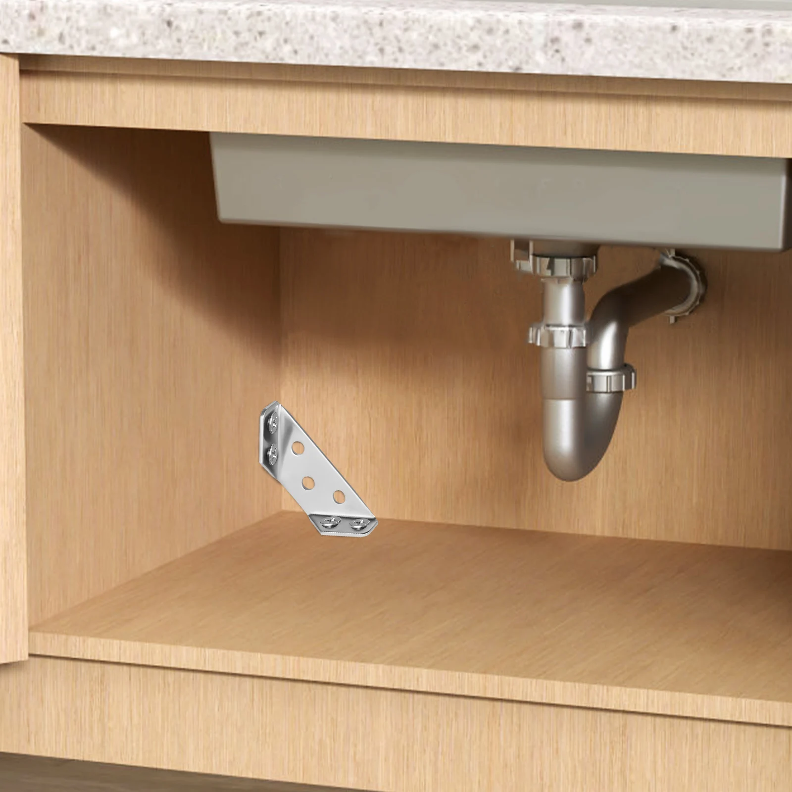 

20Pcs Premium Metal Corner Brackets Easy Install Furniture Connectors Robust Reinforcement for Tables Chairs Shelves