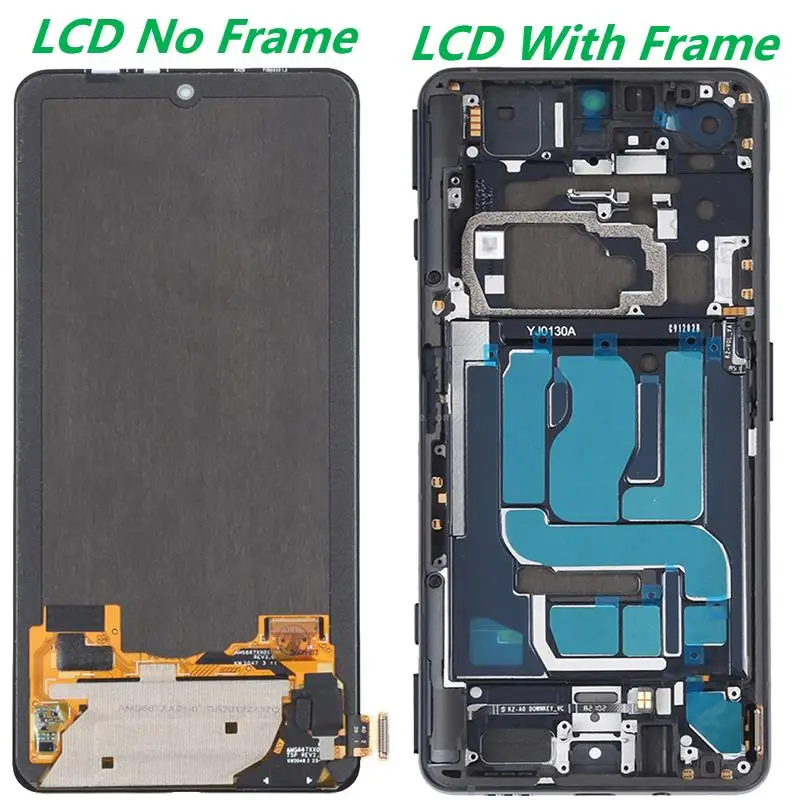 Original 6.67  For Xiaomi Black Shark 4/4 Pro PRS-H0/A0 LCD Display With Frame Touch Screen Digitizer Assembly Replacement Parts