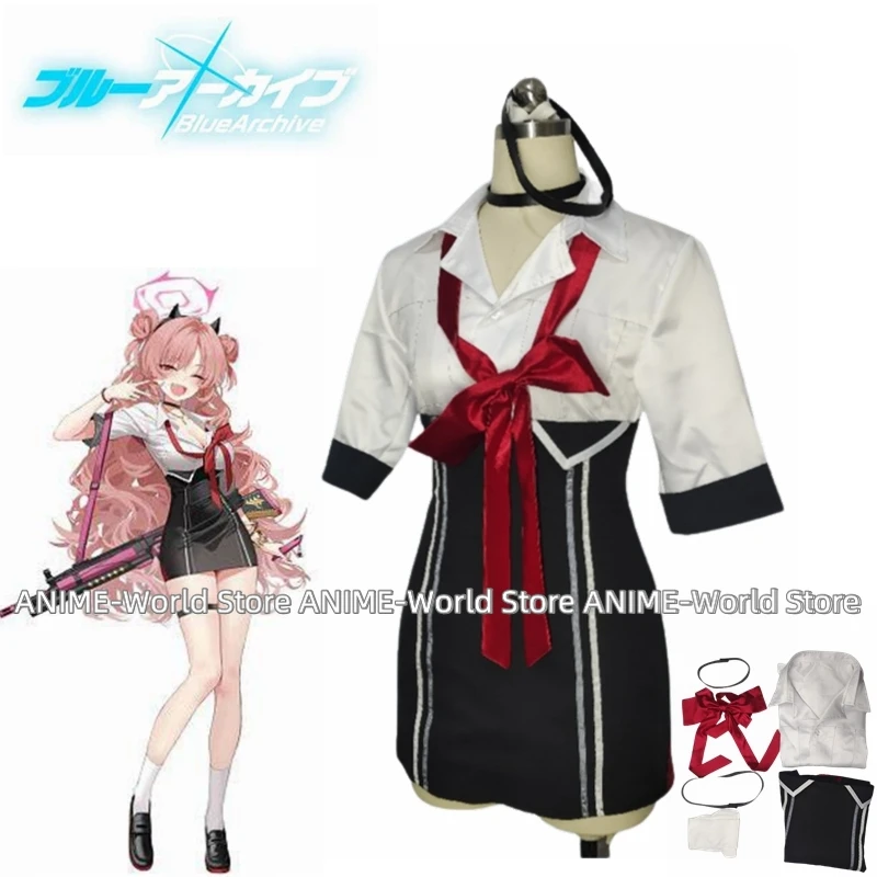 

《Custom Size》Game Blue Archive Kirara Cosplay Costume Women Cute Dress Suit Halloween Party Uniforms Anime Clothing