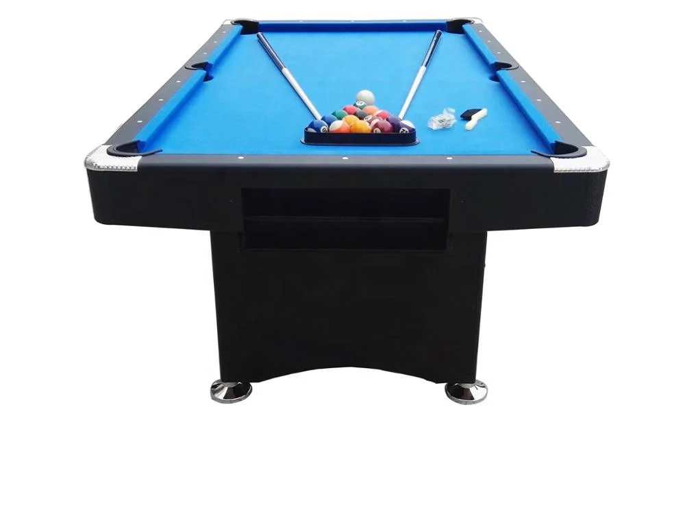 Folding Leg 6FT Pool Table With Ball Return And Rubber Cushion MDF Playfield Snooker Table
