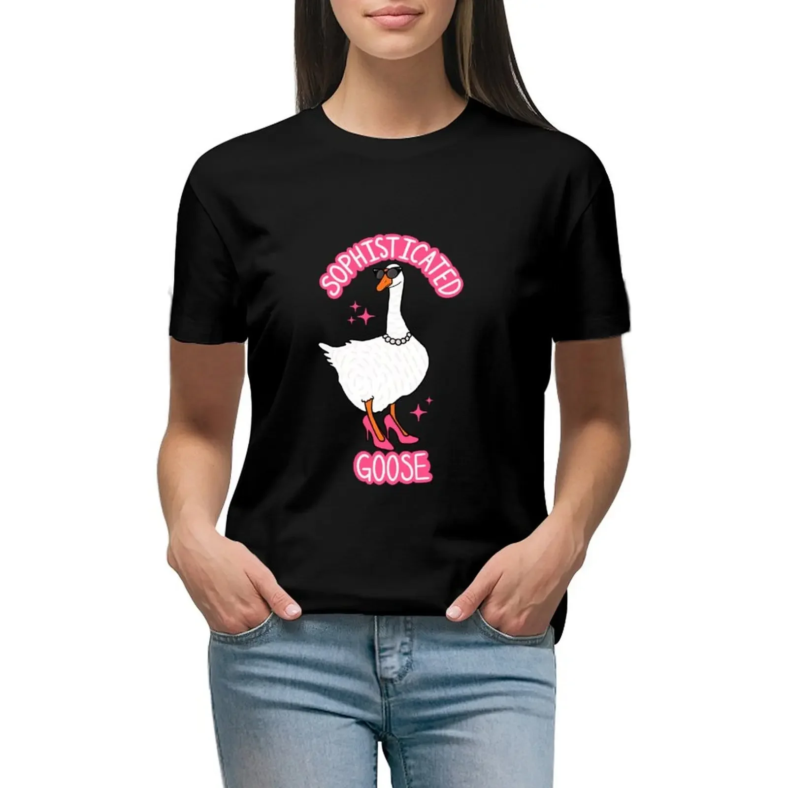 

Sophisticated Goose T-Shirt summer tops female heavyweights blanks new edition t shirts for Women