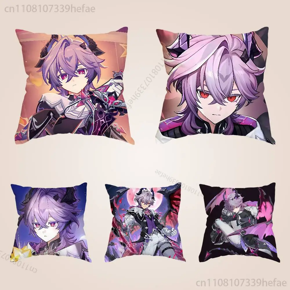 

Genshin Impact Durin Funny Pillow Case Anti-dustmite Pillowcase Invisible Zipper Silky Short Plush Sofa Cushion Cover