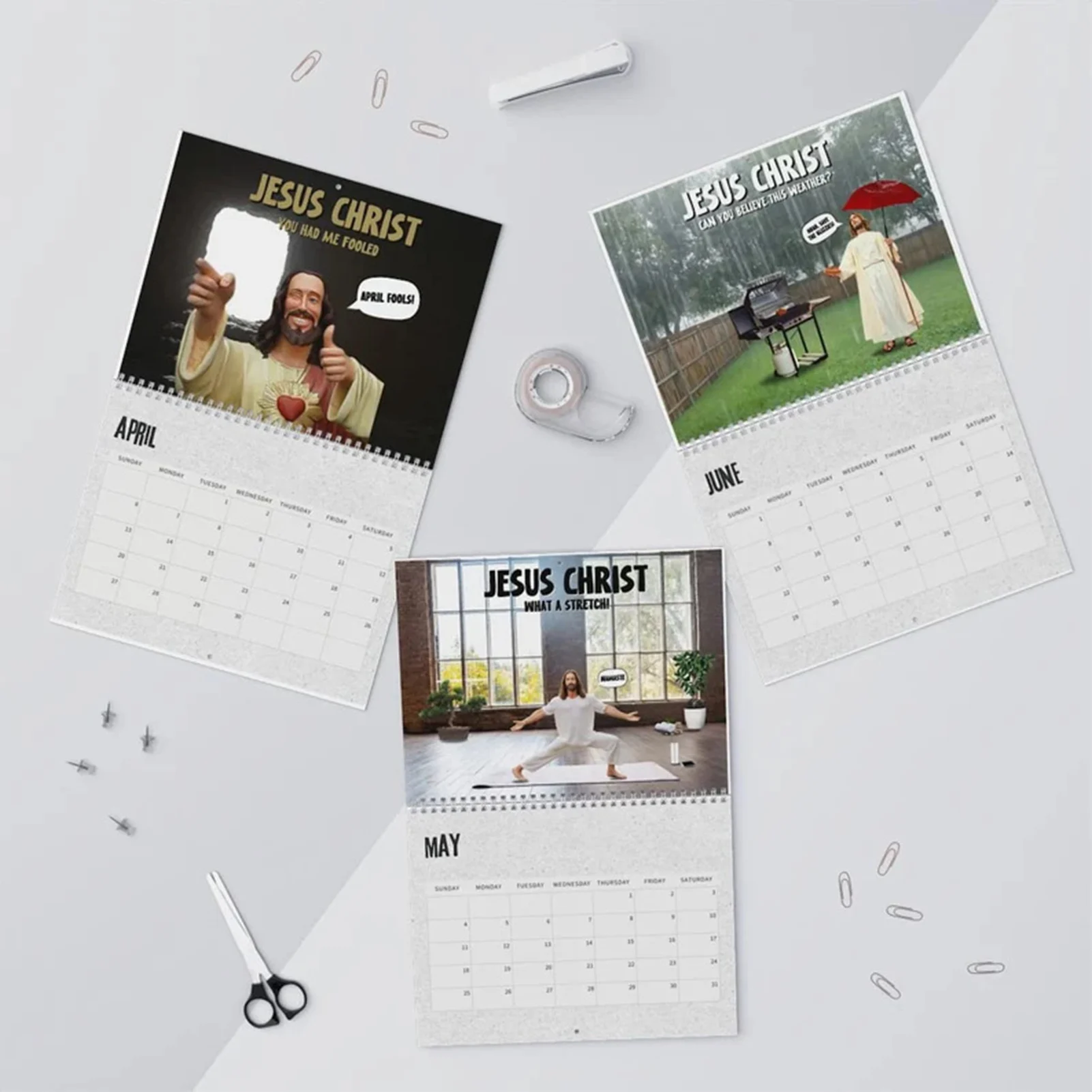 2025 kisah Injil Kristen kalender alam lukisan pemandangan kalender estetika untuk belajar kamar tidur kantor penggunaan