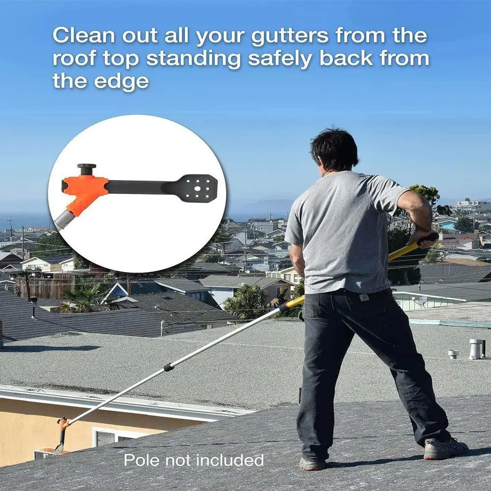 Long Handle Pipe Cleaners Tool Abrasion Resistance Thicken Gutter Cleaning Tool Ergonomic Easy to Use