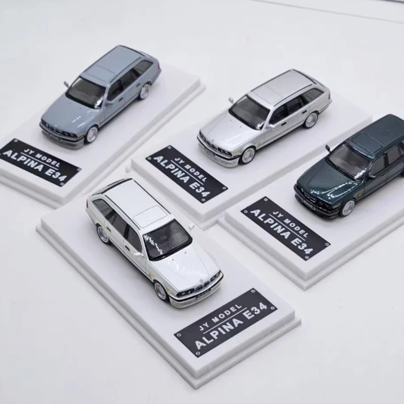 

Модель JY 1/64 ALPINA E34, станция, универсал, плитка, модель автомобиля из сплава, классический сувенир для взрослых, подарок, статический дисплей