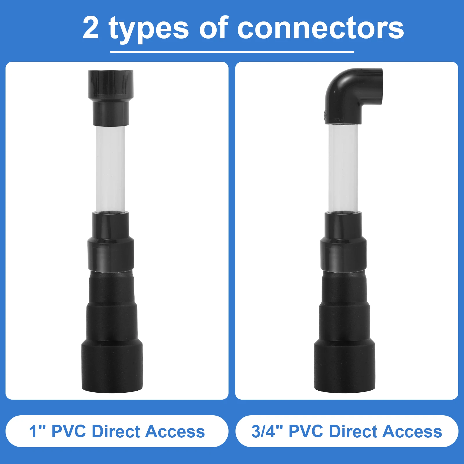 HVAC استنزاف أداة التنظيف 3/4in خرطوم مكنسة إلى أنبوب PVC محول الرطب Vac مرفق العالمي التيار المتناوب استنزاف خطوط خرطوم مكنسة محول