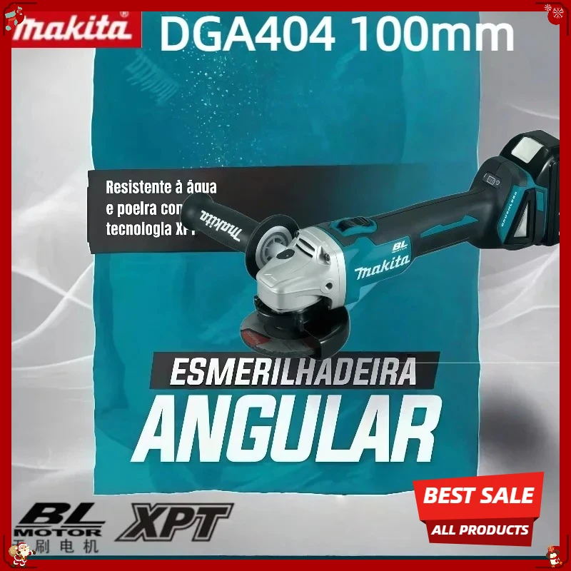 

Аккумуляторная угловая шлифмашина Makita DGA404 100 мм, бесщеточная, высокомощная, для резки, электроинструмент