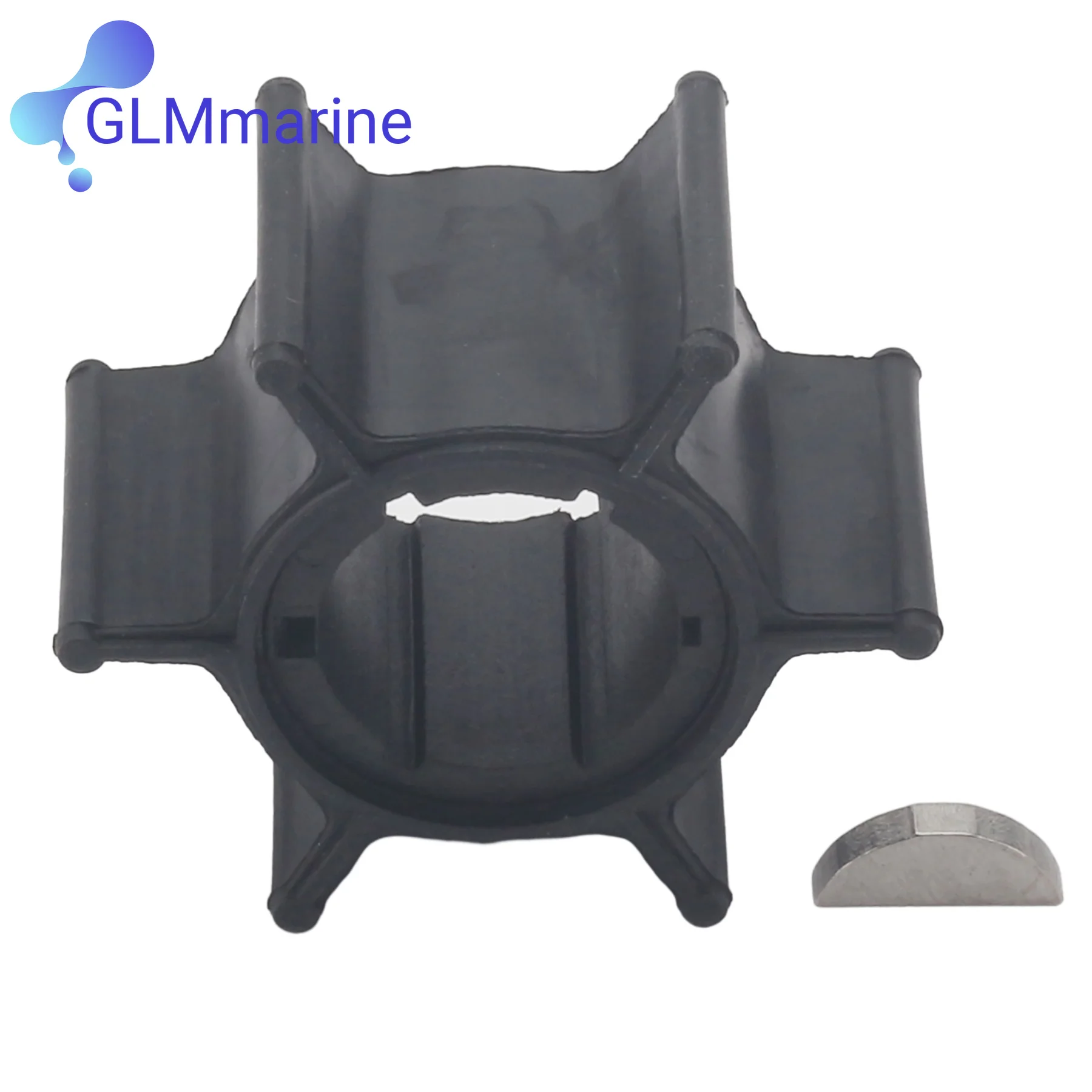 

655-44352-00 Marine Motor Impeller W/ Key Fits for Yamaha 2-Stroke 6HP 8HP Boat Outboard Engine Replacement Models 655-44352-09