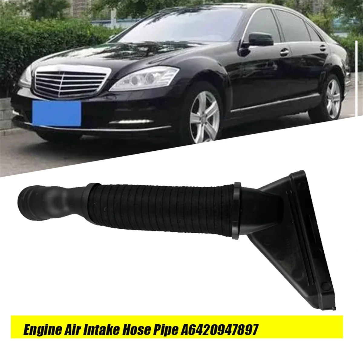 Right Side Engine Air Intake Hose Pipe A6420947897 for - S-Class W222 X222 S350 2013-2014 Car Air Line Tube