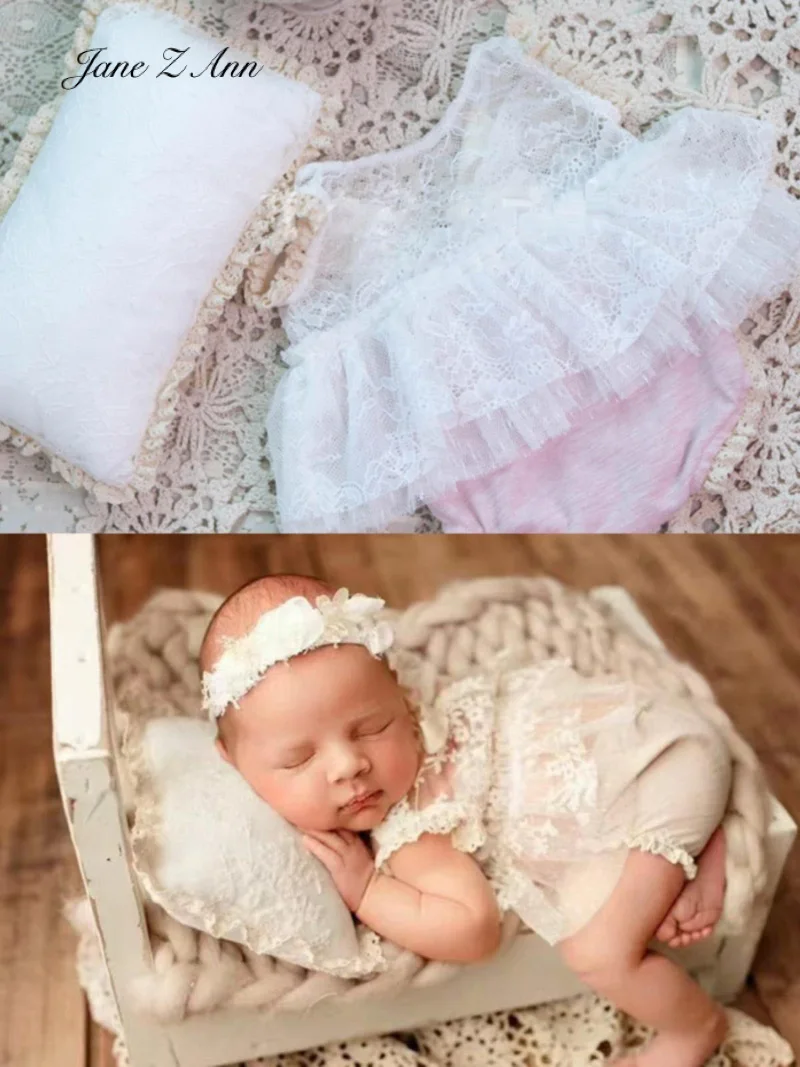 Newborn dress set costume props baby photo princess dress infant studio shooting outfits