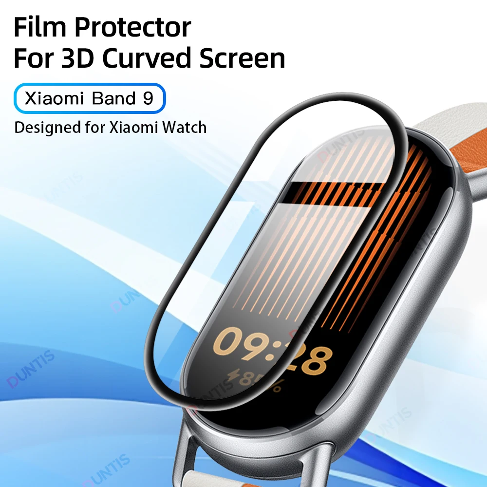 Paquete de 3 protectores de pantalla para Xiaomi Mi Band 9, película antiarañazos para Xiaomi Band 9, accesorios de película protectora de cobertura completa