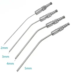 1pc Dental Aspirator Stainless Steel Suction Tube Ferguson Frazier Implant Surgical Tool Oral Weak Straw Tubes 2/3mm/4mm/5mm