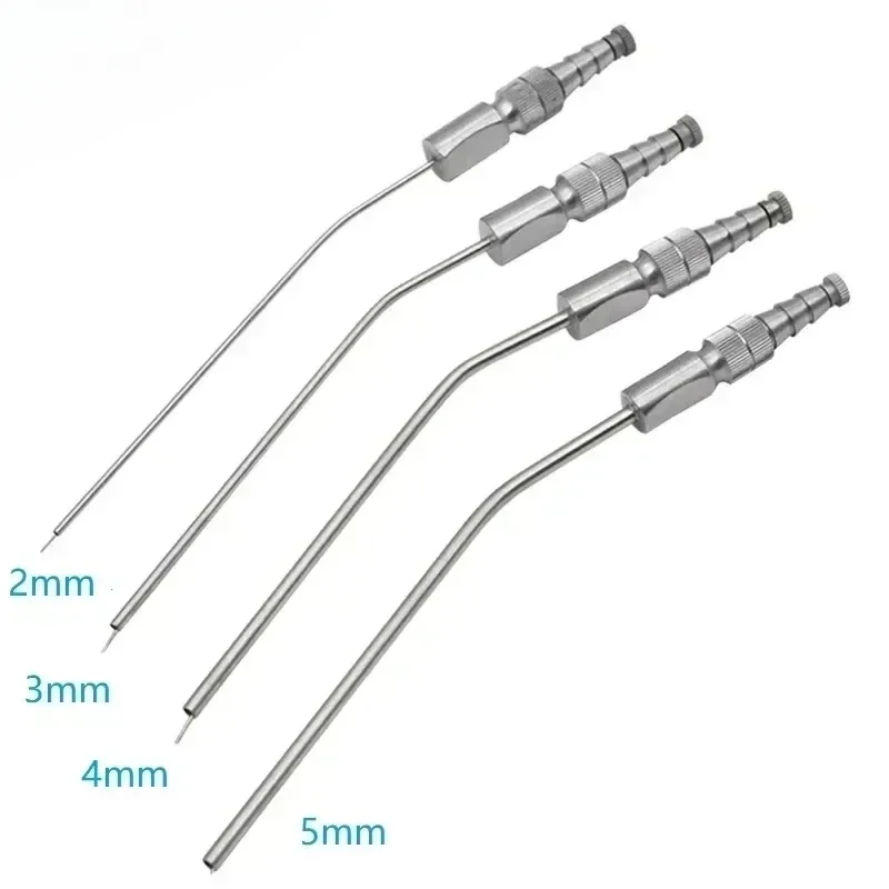 1pc Dental Aspirator Stainless Steel Suction Tube Ferguson Frazier Implant Surgical Tool Oral Weak Straw Tubes 2/3mm/4mm/5mm