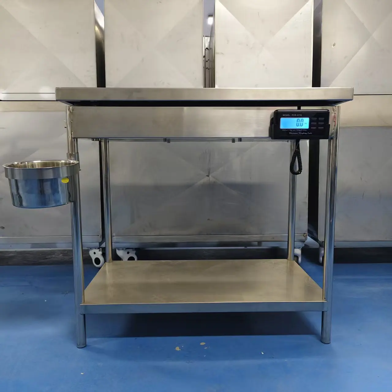 Durable Stainless Steel Pet Grooming Table with Stable Base Veterinary Surgical Instruments