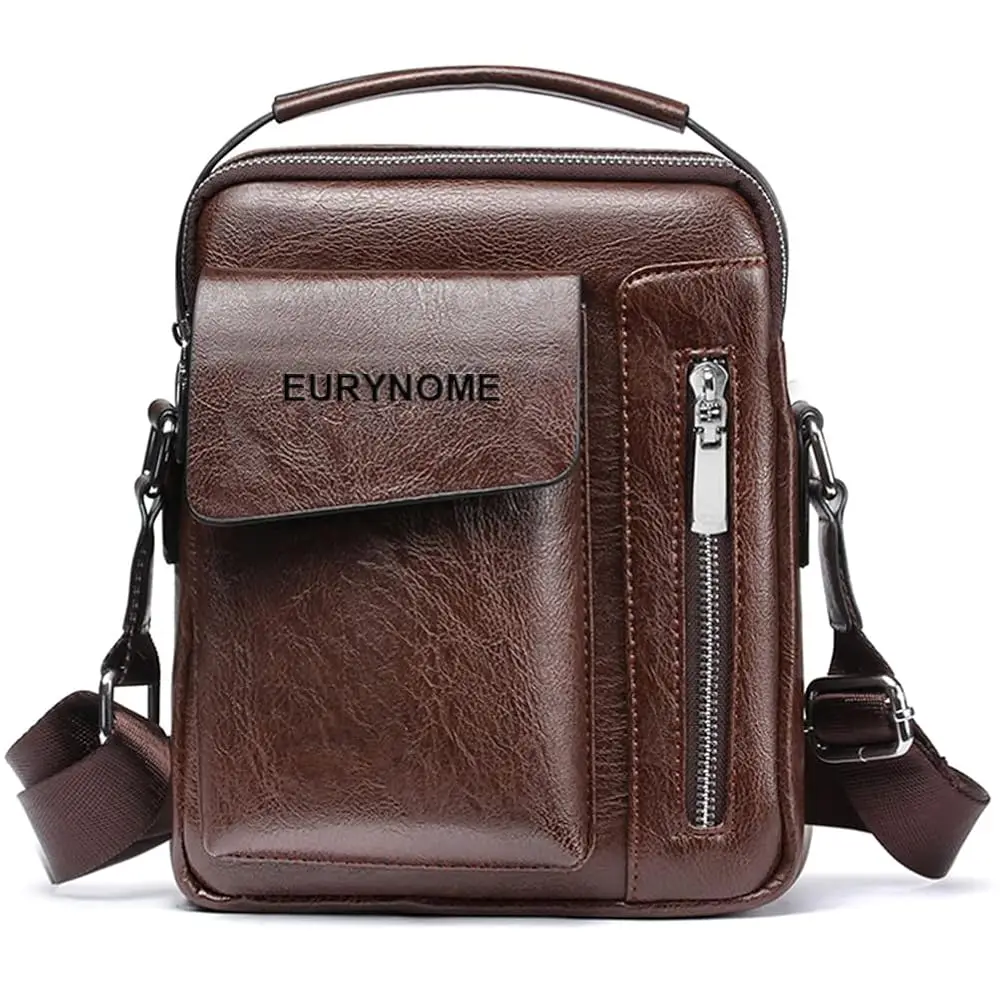 

Мужская кожаная сумка через плечо, кожаная сумка-мессенджер для мужчин