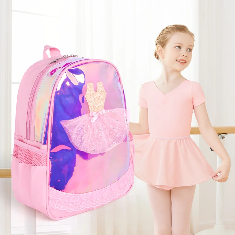 Ballet Bag for Girls Ballerina Dance Bag For Kids Pink Dancing Backpack Children Ballet Dance Bags Baby School Backpack