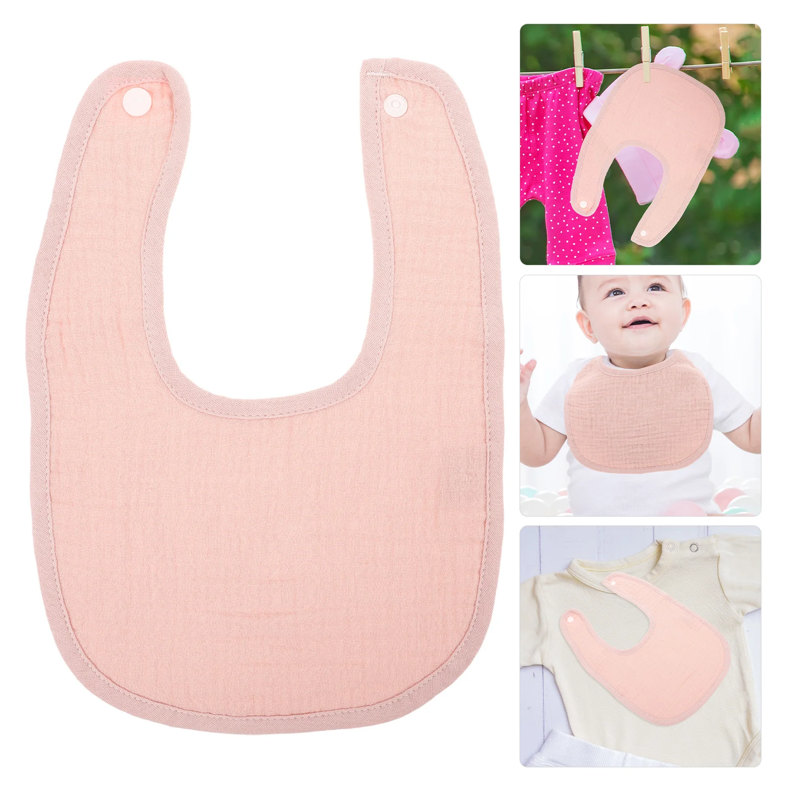 

5Pcs Baby Cotton Bibs Soft Comfortable Reusable Feeding Drooling Infant Toddler Teething Saliva Towels Baby Bib