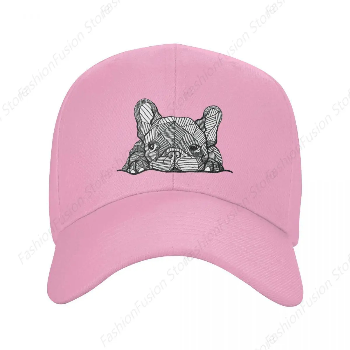 Classic French Bulldog Baseball Cap Men Women Adjustable Unisex Trucker Hat Fashion Ball Caps for Daily Casual Outdoor Headwear