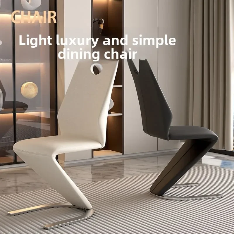 Simple, Light Luxury, High Sense, Chair, Nordic, Home, Dining Chair, Cream Style, Backrest, Mermaid, Office, Negotiation