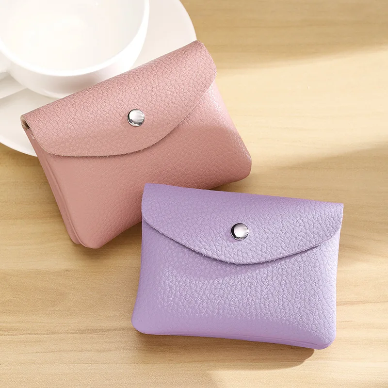 New Genuine Leather Coin Purse, Women's Coin Bag, Coin Purse, First Layer Cowhide Small Wallet, Can Hold Card Keys image 2