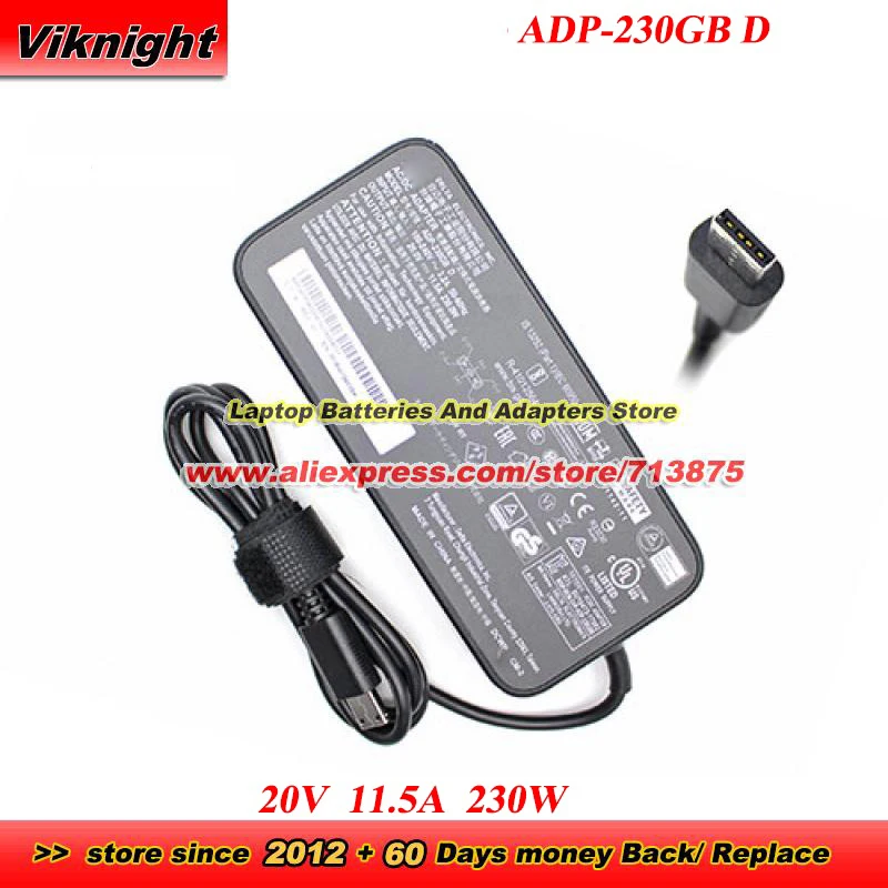 

Адаптер переменного тока 20В 11.5А 230Вт ADP-230GB D с прямоугольным разъемом для GE66 GE76 Raider GP76 GS66 Stealth GP66 Leopard Creator 17 B11UH MS-1541
