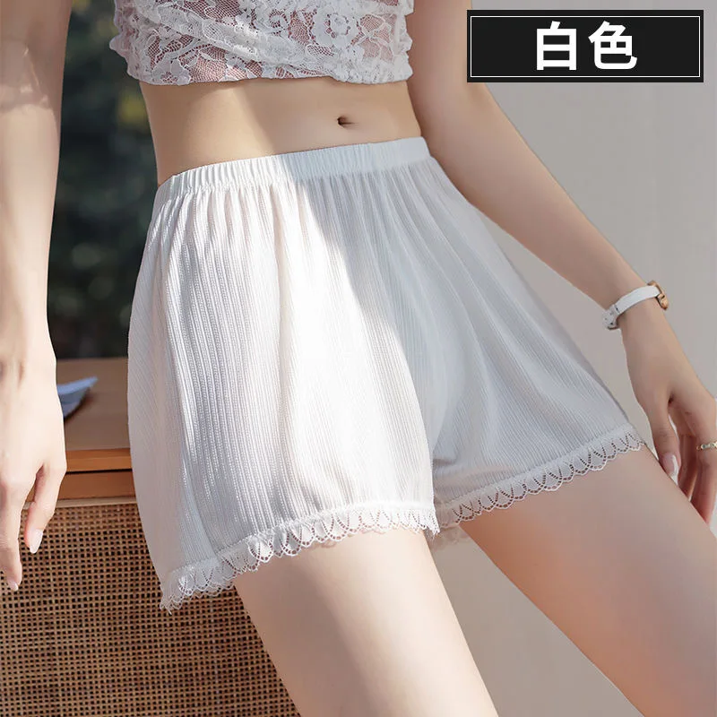 Women Solid Safety Short Pants Under Skirt Anti-exposure Lace JK Lolita Shorts Without Curling Loose Underwear Home Base Shorts image 6
