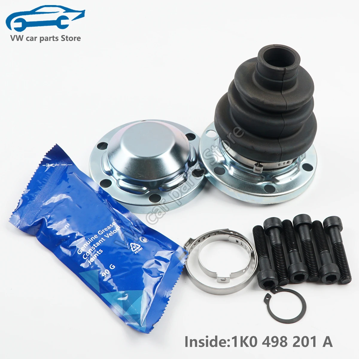 1K0498201A 1K0498203D 8J0498203 Inner and outer CV joint repair kit set For VW Golf Passat CC Audi A3 Q3 Skoda Octavia Seat Leon