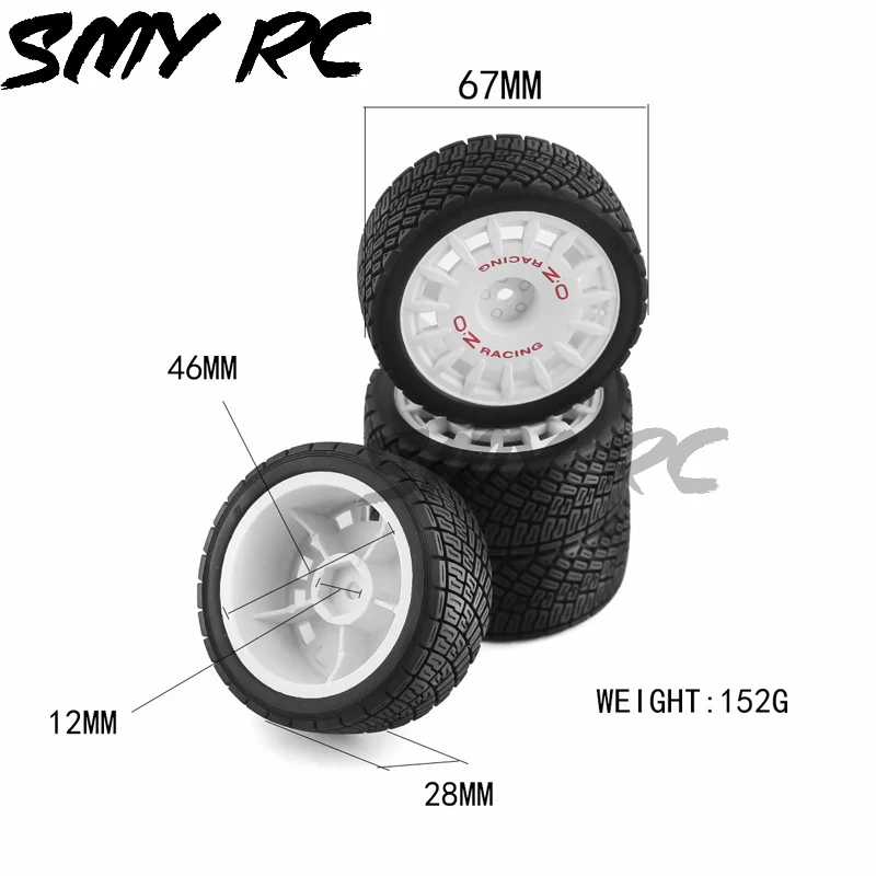 1/10 RC pneumatici per auto da corsa su ruota per pneumatici da strada per Tamiya TT01 TT02 XV01 TA06 PTG-2 HPI WR8 HSP /10 RC Car upgrade Parts