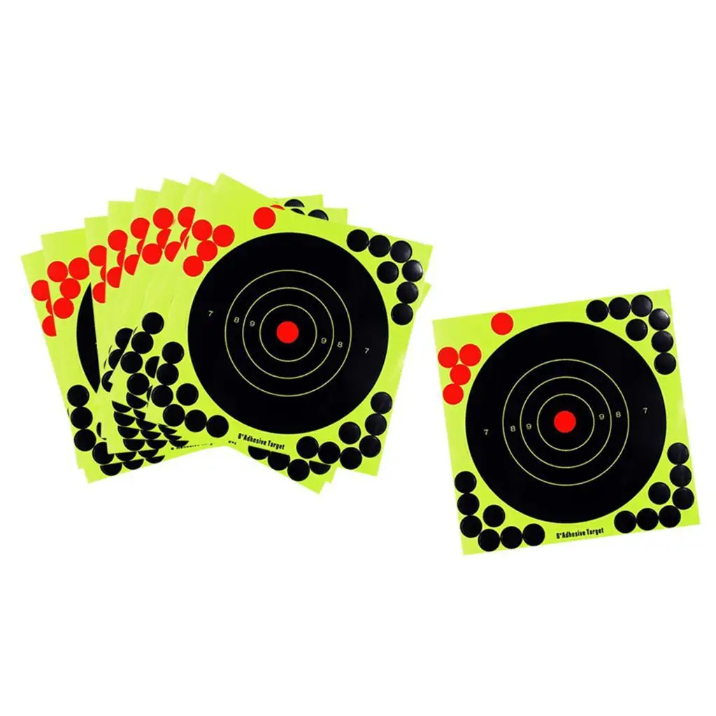 

10 Pieces Targets Range Paster for Training Accessory 8in