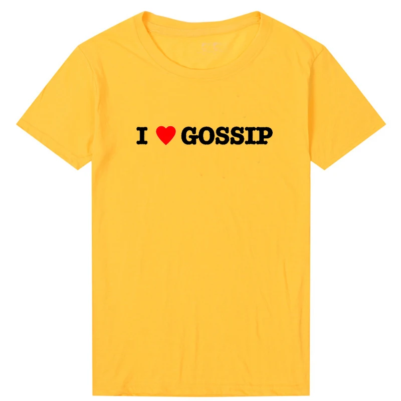 I Love Heart Gossip  T Shirt Women Harajuku Graphic Tee Goth Clothes Vintage T-shirt Female Summer Fashion Tshirts Femme