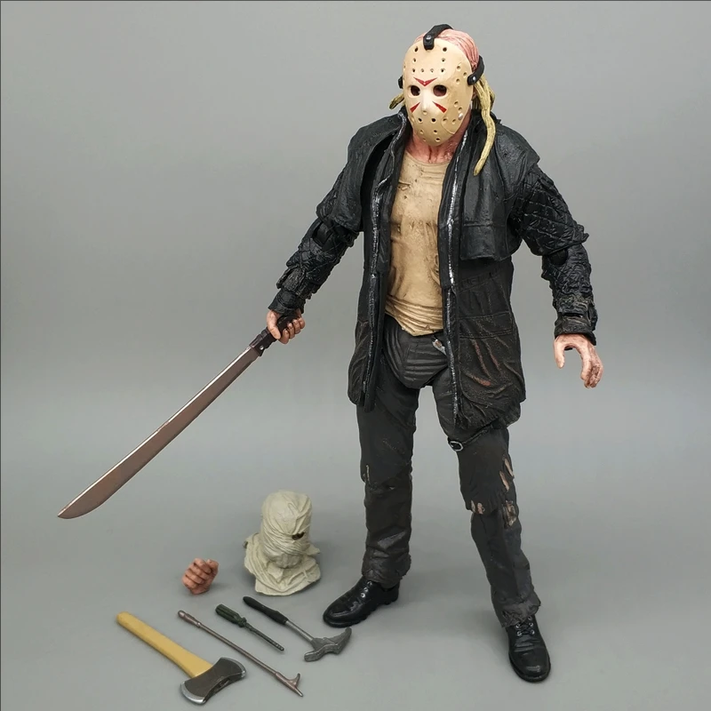 Figura de Jason NECA Friday Jason 2009 Remake Voorhees Edición Deluxe figura de acción definitiva juguete regalo de terror