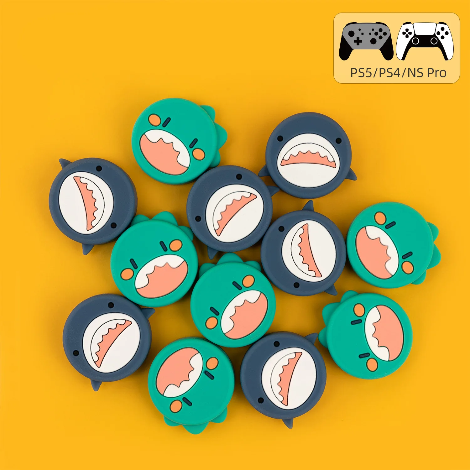 Zwierzęta silikonowy uchwyt na kciuki czapka Joystick etui na Sony PS5 PS4 PS3 Xbox One/360 Slim seria X/S przełącznik Pro Protector Case