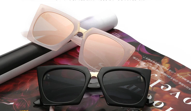 Hipster Square Sunglasses Women Men Mirror 2023 New Brand Designer Lady Female Cool Sun glasses UV400