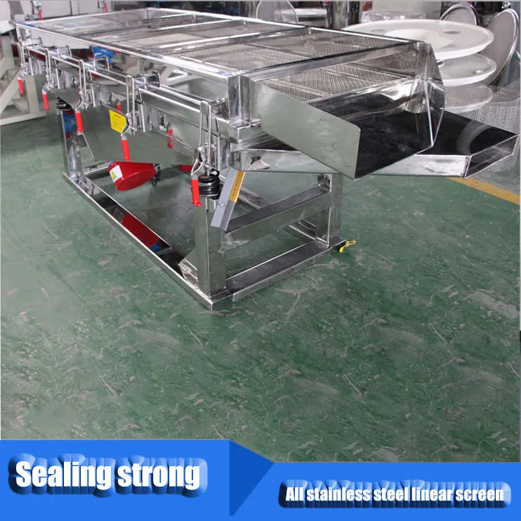 China Factory Manufacturer Coffee Beans Linear Vibrating Screening Sieve Machine